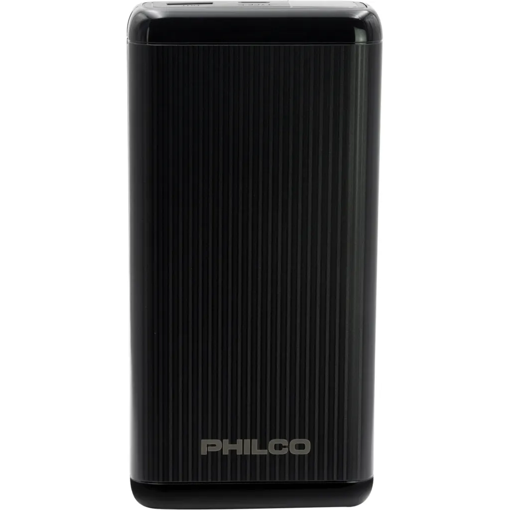 Imagen 3 de POWERBANK PHILCO 20.000MAH / PD 22.5W BLK / PMA8224BK