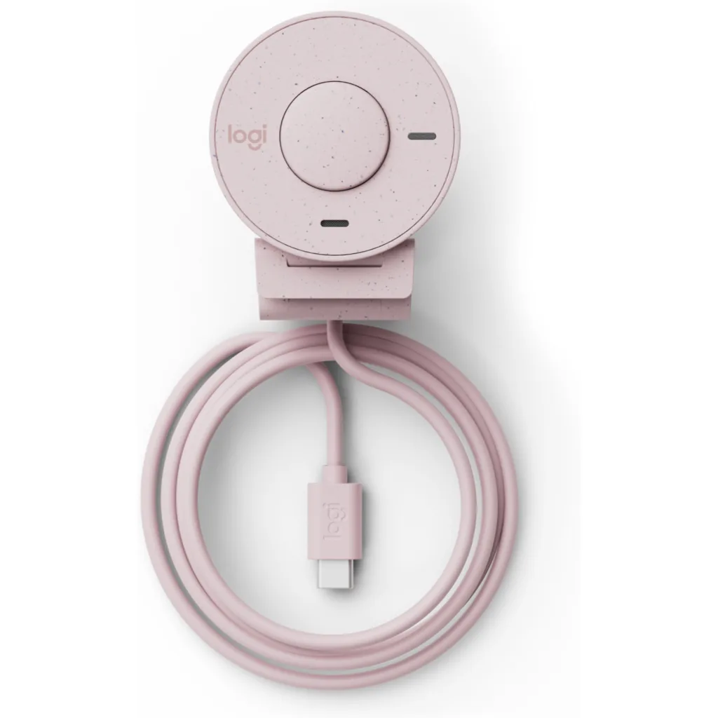 Imagen 5 de Cámara Web Logitech Brio 300,Full HD 1080p 30fps c/Micróf integrado USB Rosado