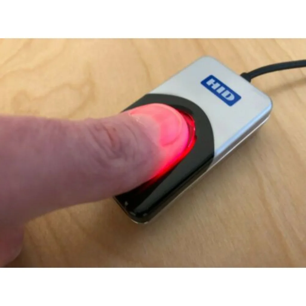 Imagen 1 de Lector de Huellas Dactilares HID UAREU 4500 Interfaz USB 2.0 LED Azul