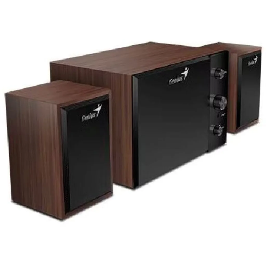 Imagen 3 de GENIUS SUBWOOFER MULTIMEDIA 2.1 TREBLE/BASS KNOB WOOD SW-2.1-350