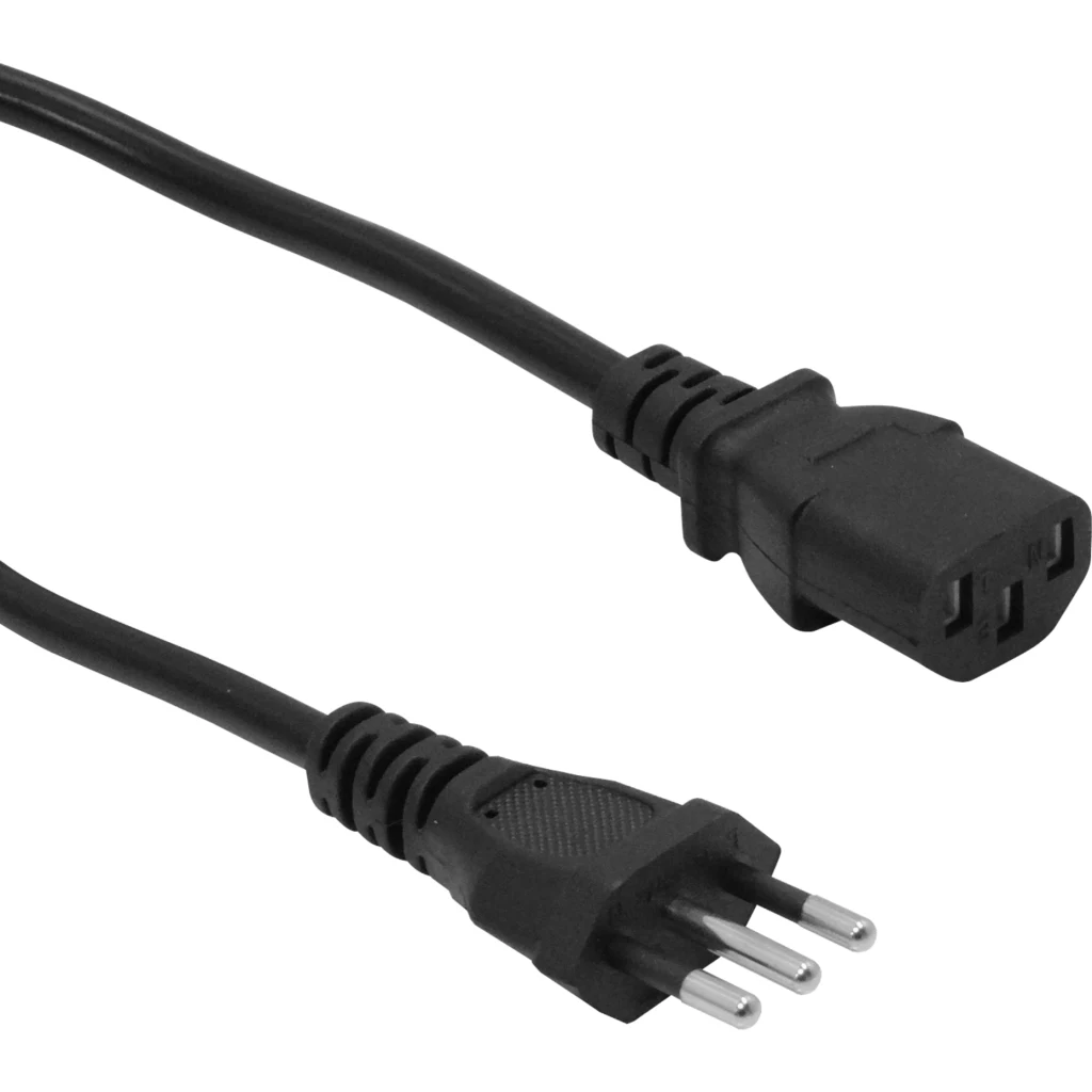Cable de Poder 3x0, 75mm2 CHILE-C13 6A Longitud 3 mts -  nacional