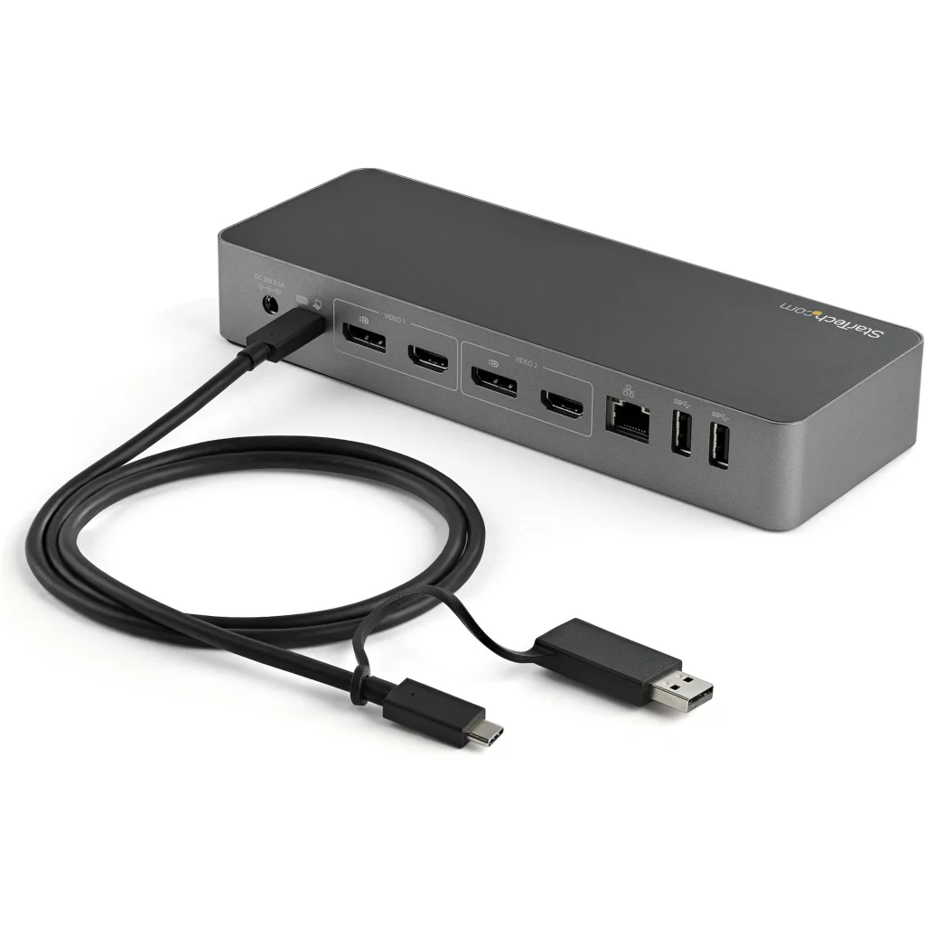 Imagen 1 de Docking Station StarTech Universal USBC/USB-A a 2*DP 2*HDMI USB-C 2*USB-A LAN Jc