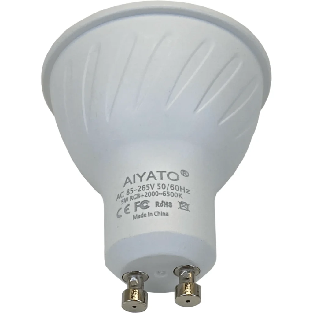Imagen 2 de HomeKit Apple GU10 WiFi5 solo-2,4Ghz 5W RGBW 450lm 90-260VAC Ampolleta