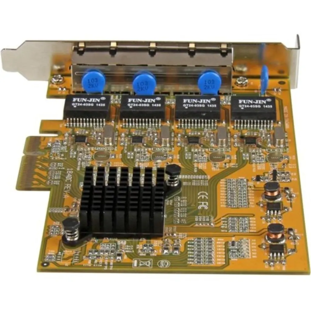 Imagen 6 de Tarjeta de Red StarTech 4 Puertos RJ-45 10/100/1000Base-T Gigabit 1Gbps PCIe x4 