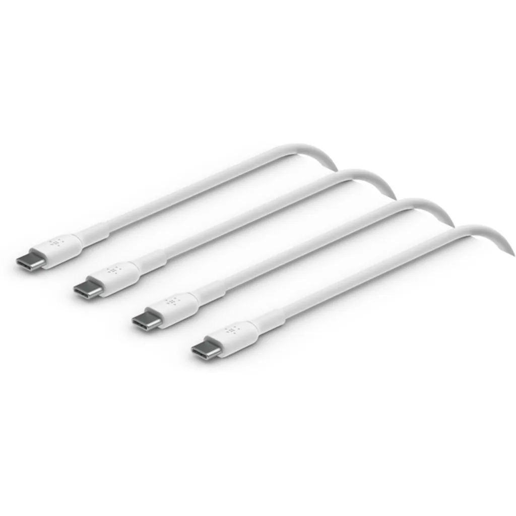 Pack 2x Cable USB-C M/M v2.0 1mt Color Blanco p/iPod/iPad/iPad mini - Belkin