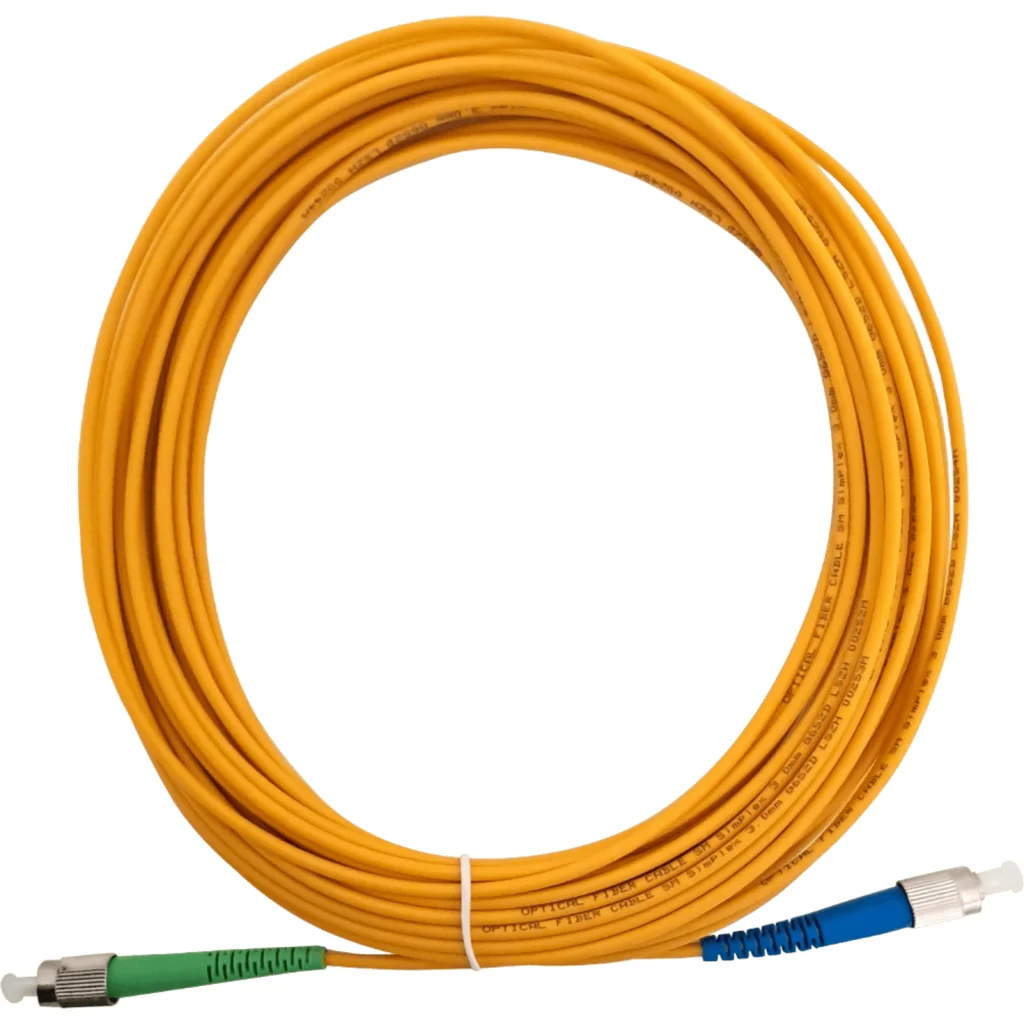 12mt FC/APC-FC/UPC MonoModo SM Simplex Jumper Cable Fibra 9/125um 3mm 