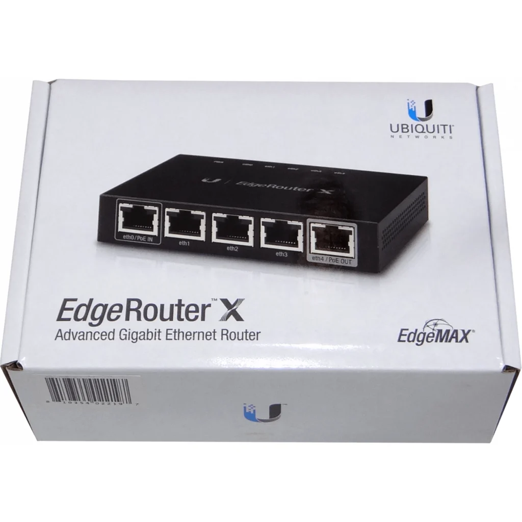 Imagen 1 de Router Ubiquiti  ER-X  5xGigE | PoE 1xIn/Out 260kpps/64Byte