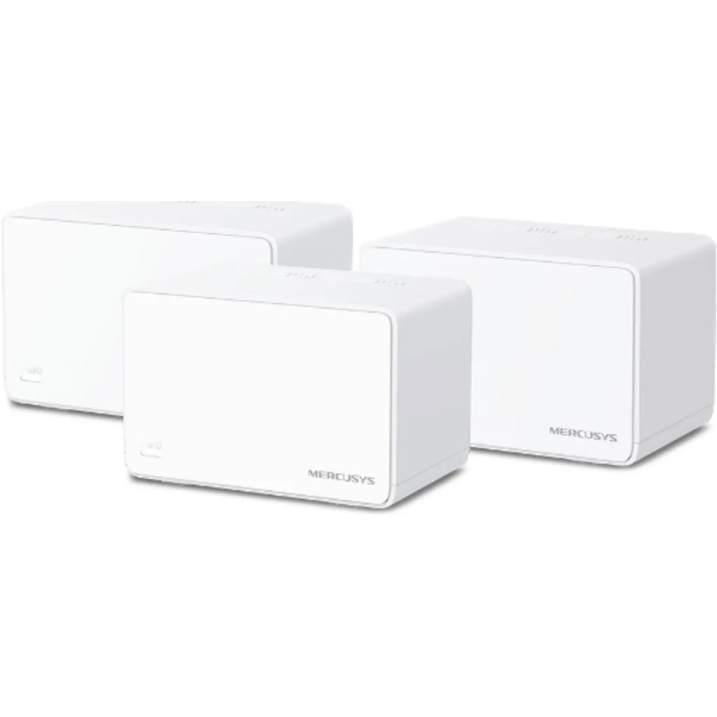 Pack 3 Sistema WiFi Mesh Mercusys Halo H80XcAX3000, WiFi 6, 650m² MU-MIMO WPA3