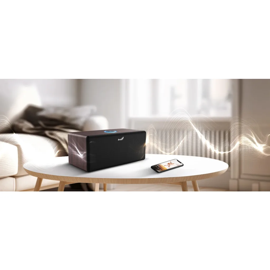 Imagen 5 de Parlantes Bluetooth Genius SP-HF505BT, 20W RMS Madera Dark Brown
