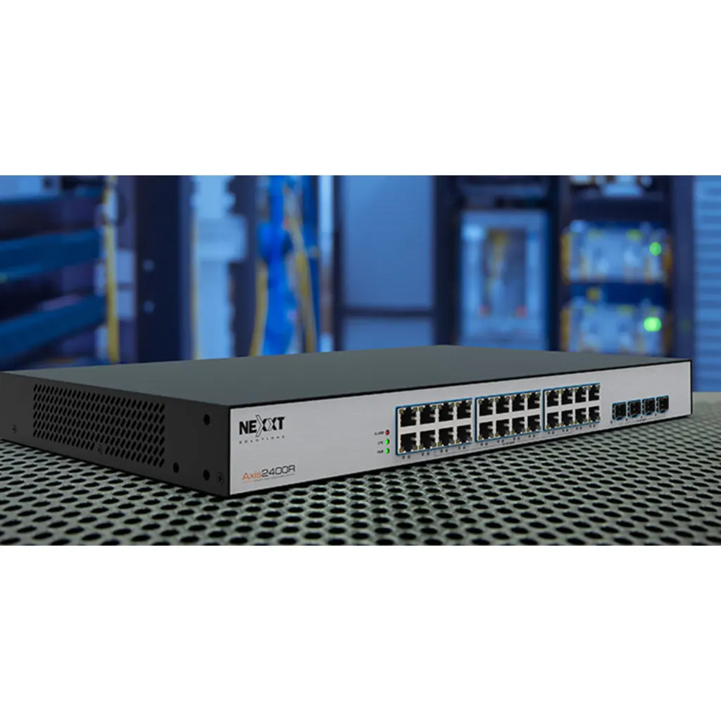 Imagen 7 de Nexxt Solutions Infrastructure - Switch PoE + - Gigabit Ethernet - 24 - 4 Gigabit SFP - Incluye accesorios rack