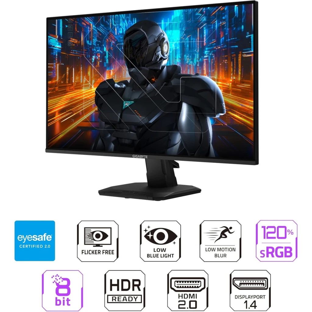 Imagen 12 de Monitor Gamer Gigabyte GS25F2 24.5" FHD 1920*1080 IPS 1*DP 2*HDMI 200Hz
