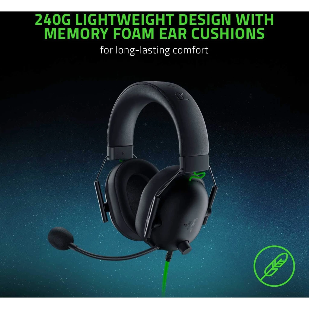 Imagen 4 de Audífonos Gamer Alámbricos Razer BlackShark V2X Triforce 50mm HyperClear Mic Blk