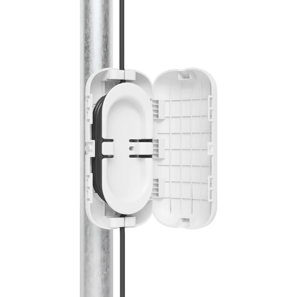 Imagen 4 de UBIQUITI Caja de Reserva Fibra Alivio Tension Exterior-UV Poste35-60mm