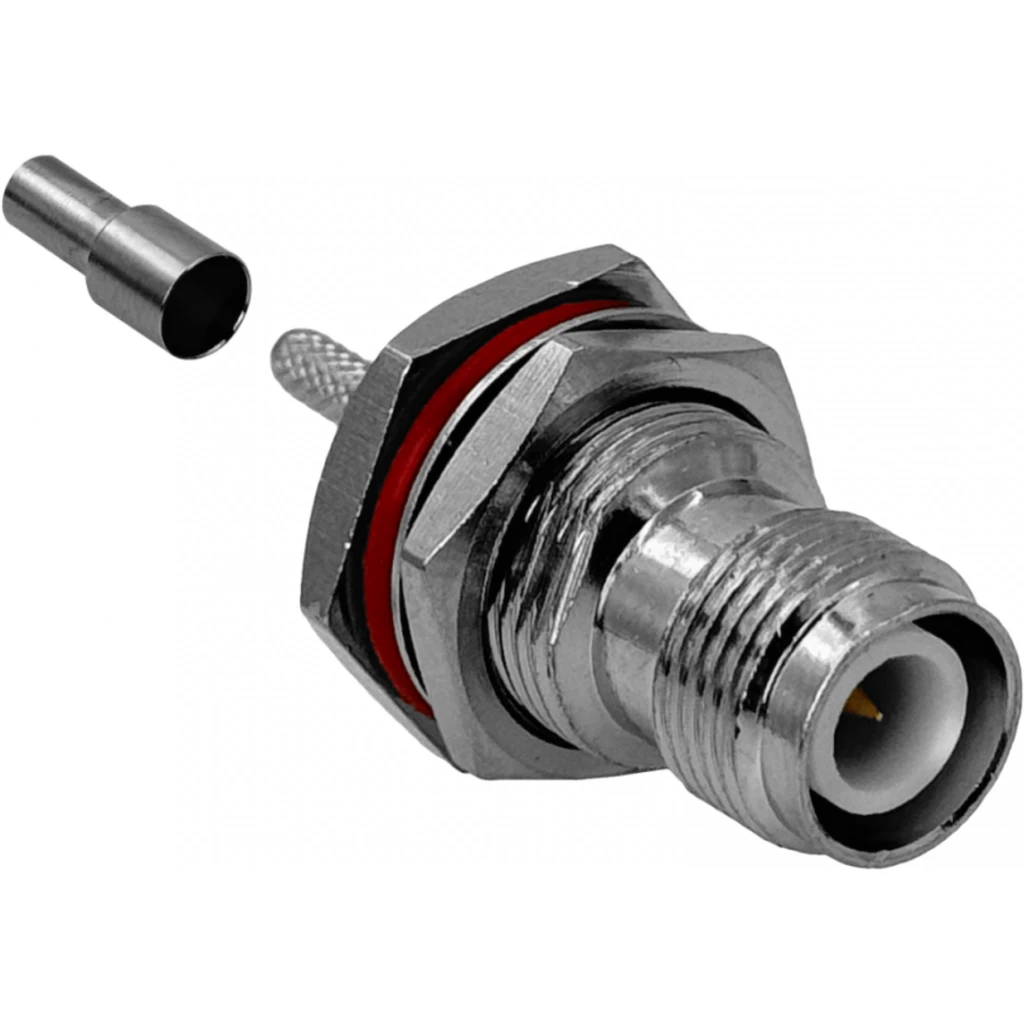 RPTNC-Hembra RG316 13mm-Diamet Panel Conector Crimpeable Coaxial CA100