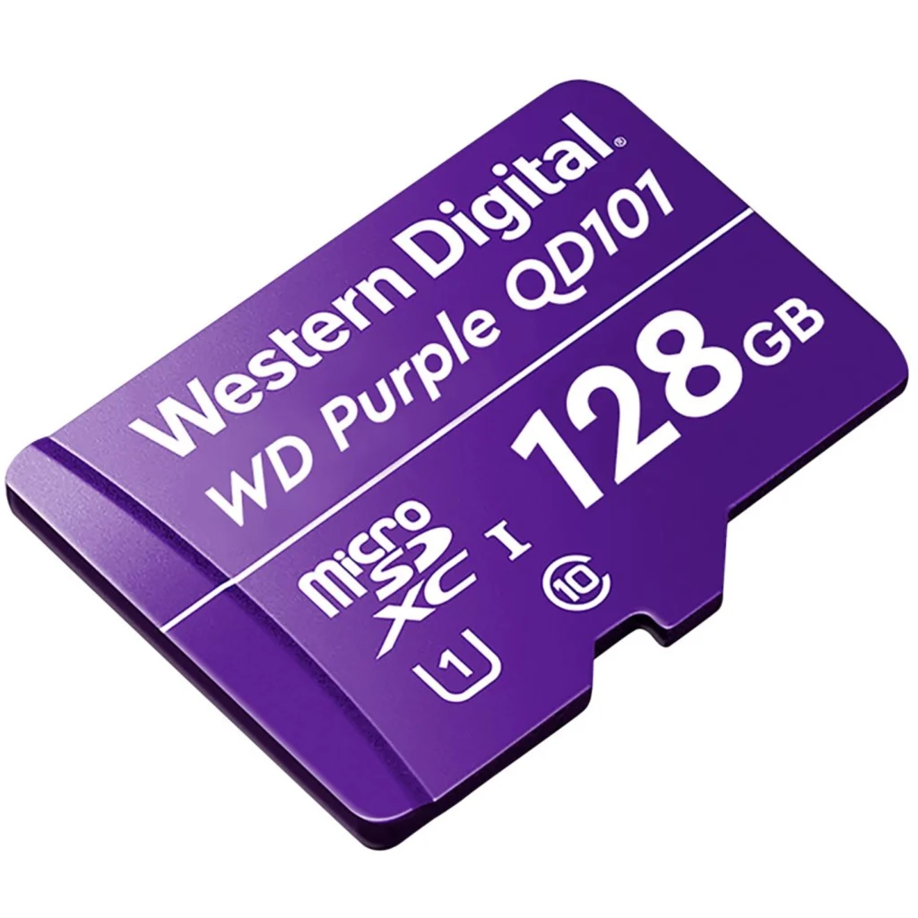 Imagen 2 de Memoria MicroSDXC 128GB Western Digital Surveillance Purple  UHS-I CL10 S/Adapt