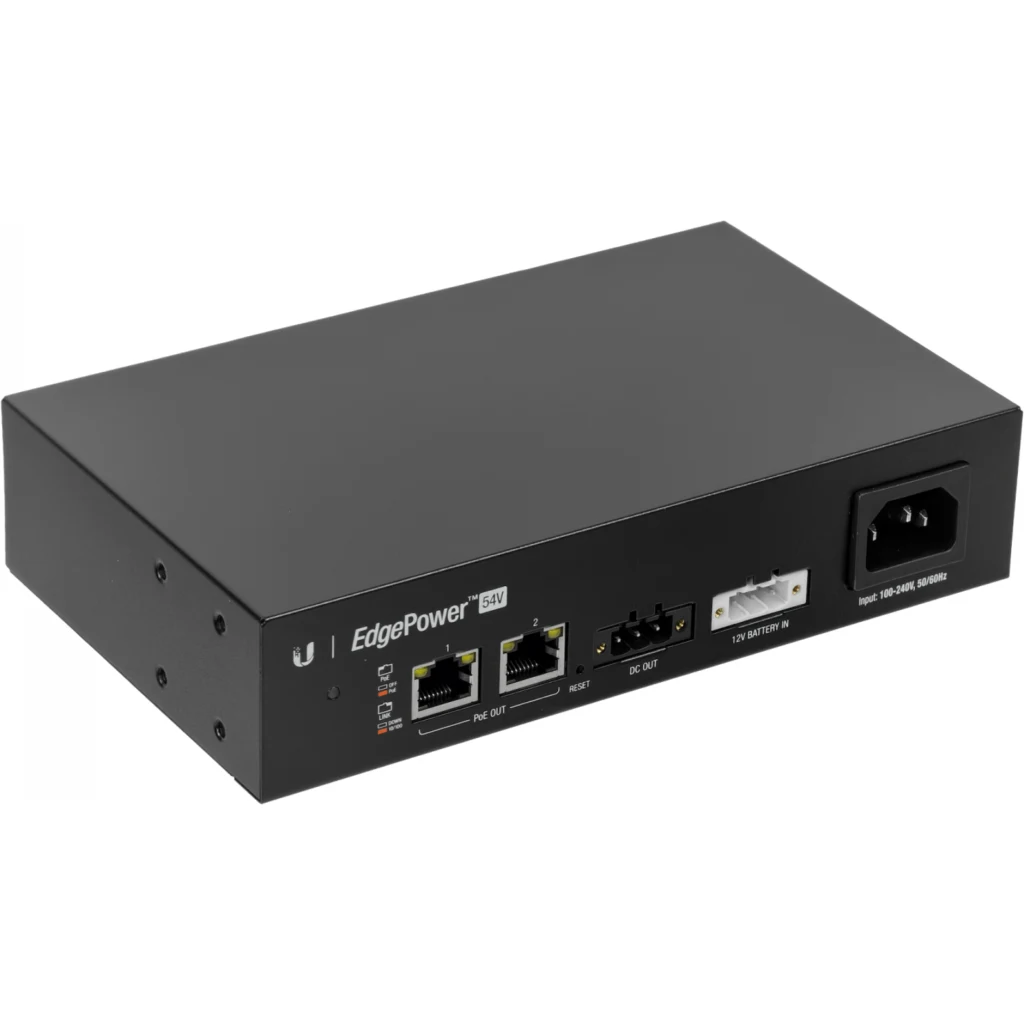 Imagen 3 de UISP EP-54V-72W UBIQUITI 2-PoE54V 72W Fuente Carga Bateria Control UISP-IP 100-240VAC