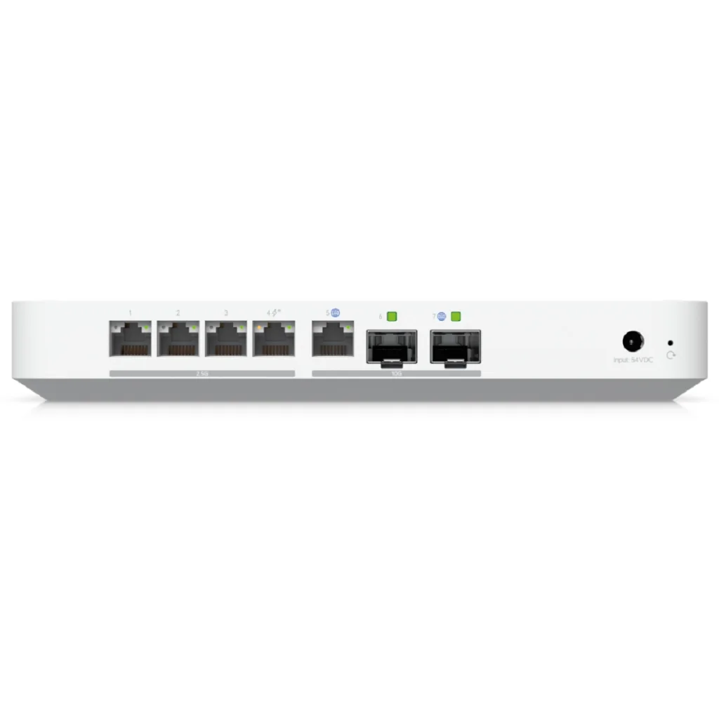 Imagen 2 de Router Ubiquiti UCG-Fiber UniFi multiWAN compacto Funciones routing y seguridad