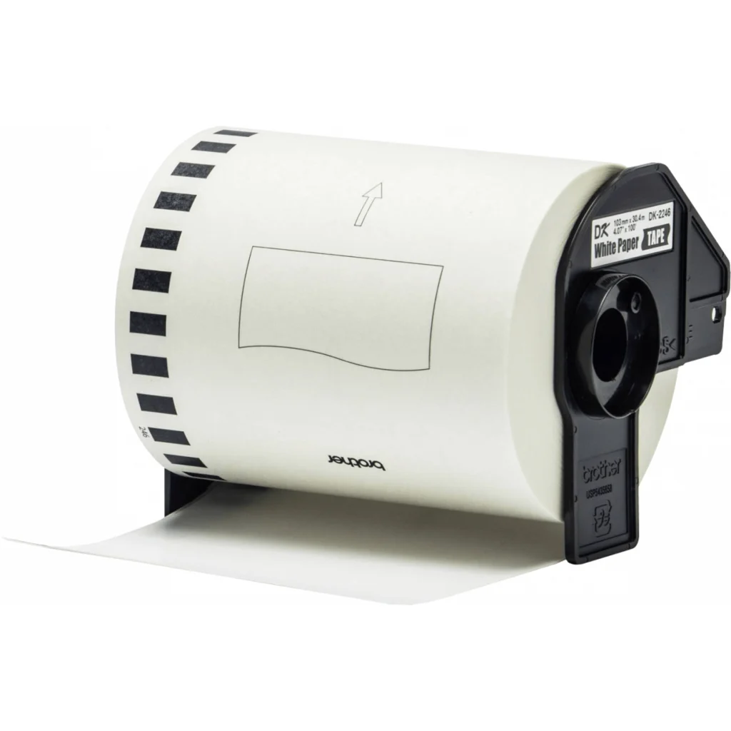 DK2246Black/White Continuous Paper/Roll