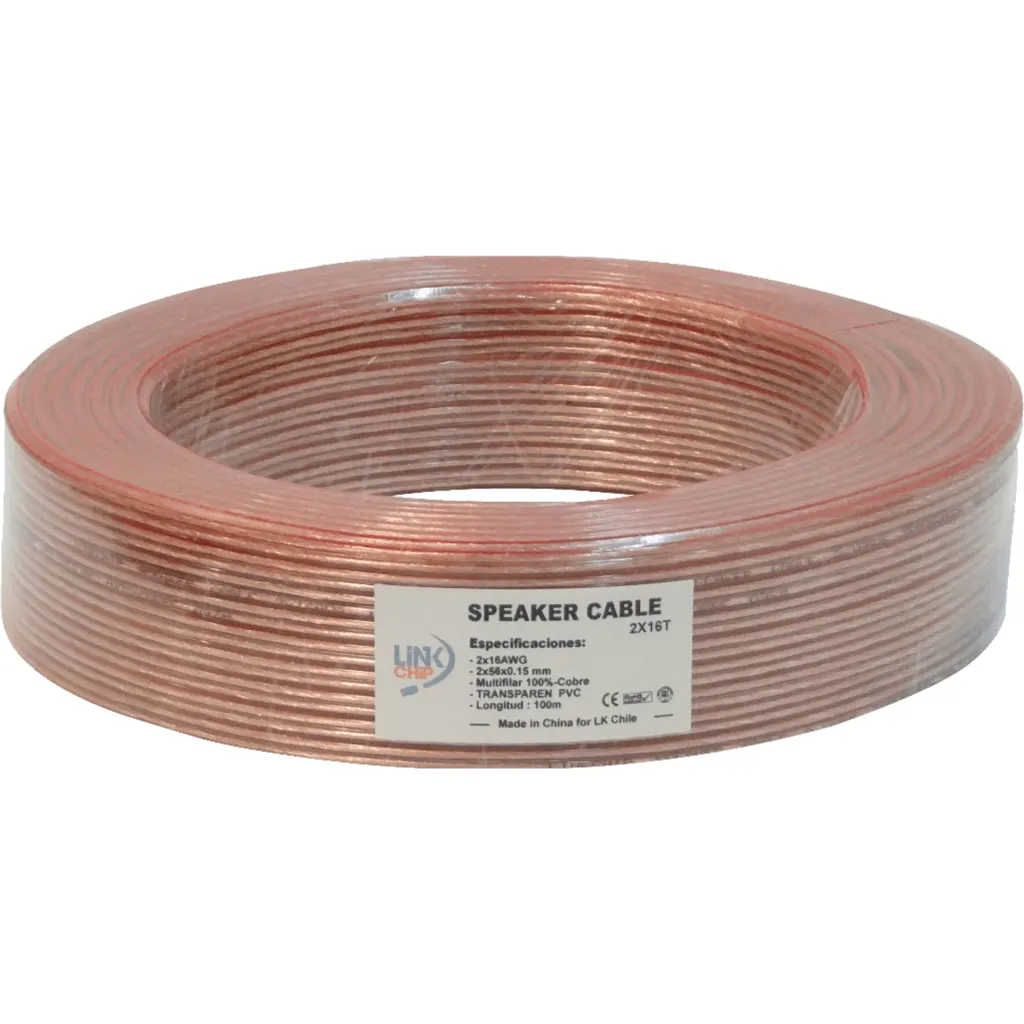 Imagen 1 de 2x16AWG Cobre 2x1,0mm2 100mt Transparent Cable Paralelo Multif 56x0,15