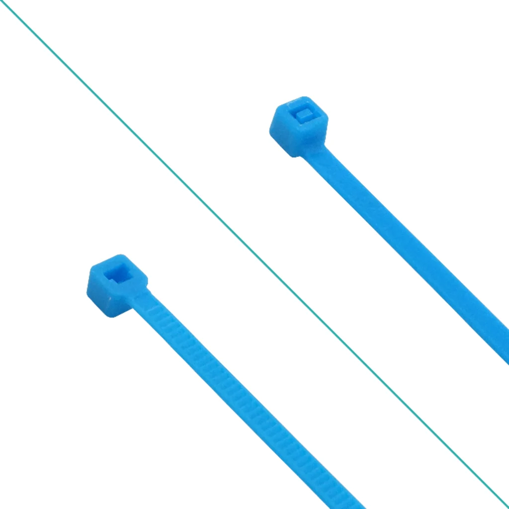 Imagen 2 de 50-un 200x3,5mm Azul Amarra Plastica Nylon 3.5x200mm