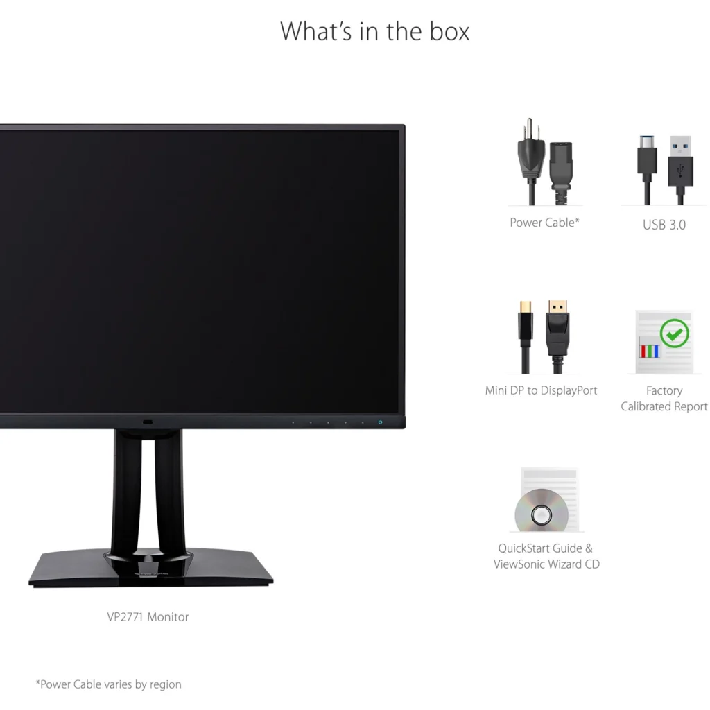 Imagen 7 de Monitor Viewsonic VP2771 27" WQHD IPS USB DisplayPort Mini DisplayPort HDMI 5ms