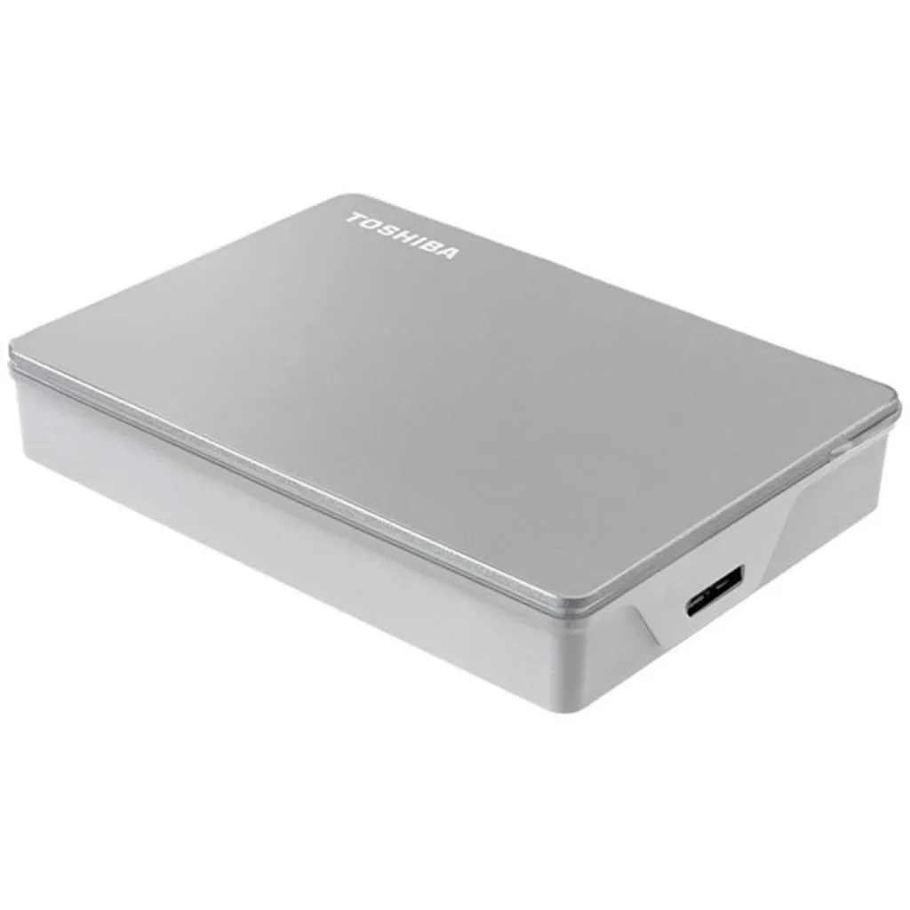 Imagen 3 de Disco Duro Externo Toshiba Canvio Flex 4TB PLATA Cable USB-C a Ent micro-B Plata