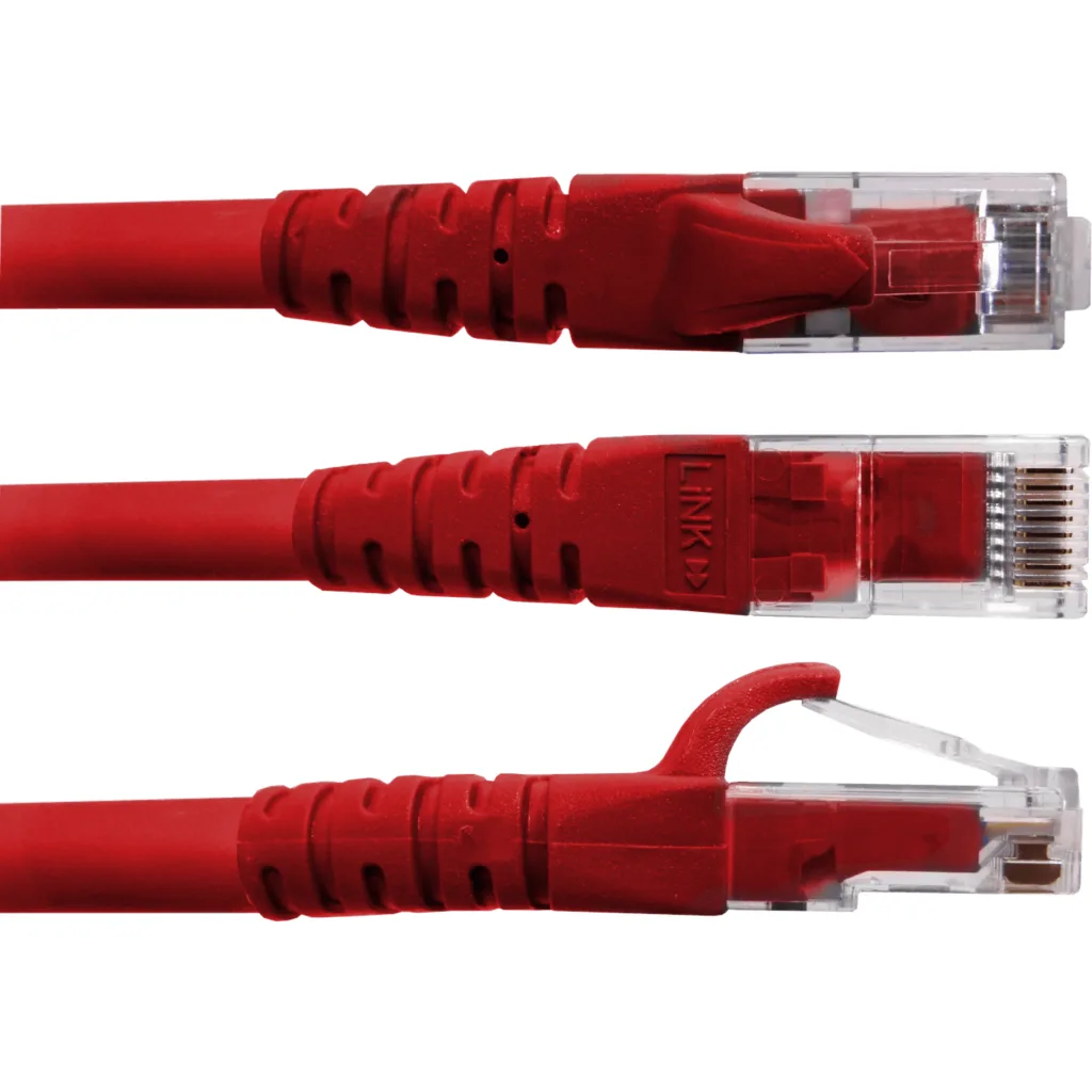 Imagen 3 de LINKMADE 15mt Cat6 U/UTP Rojo LSZH Cable Patch Inyectado Multifilar