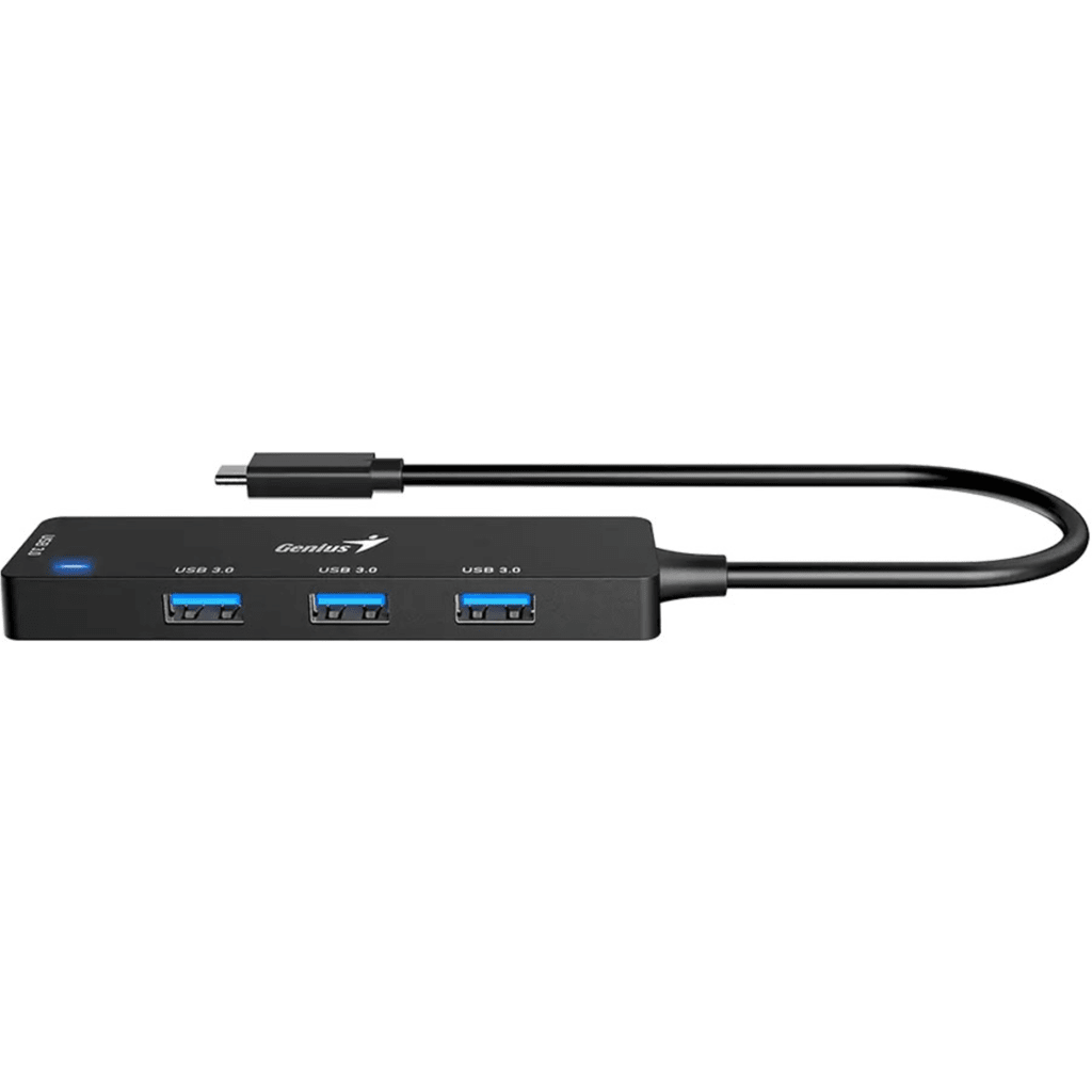 Imagen 3 de GENIUS HUB 4 in 1 PLUG TYPE-C to JACK USB 3.0-UH-400-BK