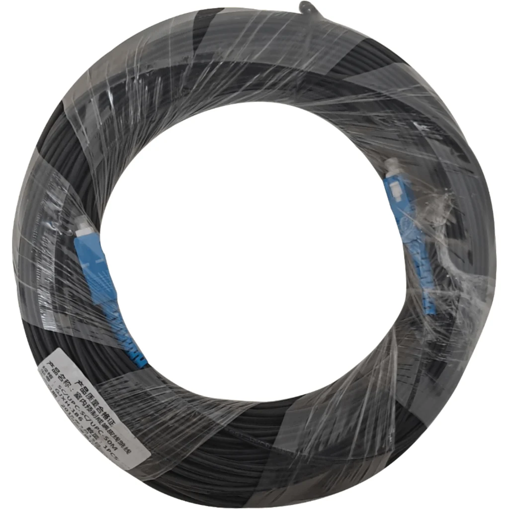 Imagen 2 de Negro Drop 50mt SC/UPC MonoModo SM SX Jumper Cable Fibra G652D