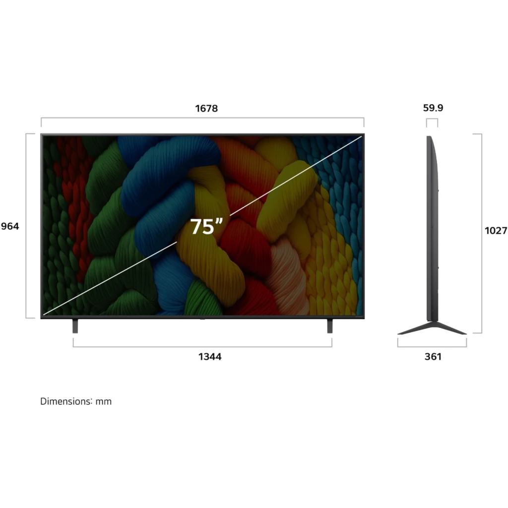 Imagen 3 de LG SMART TV NANO CELL AI NANO80 75IN