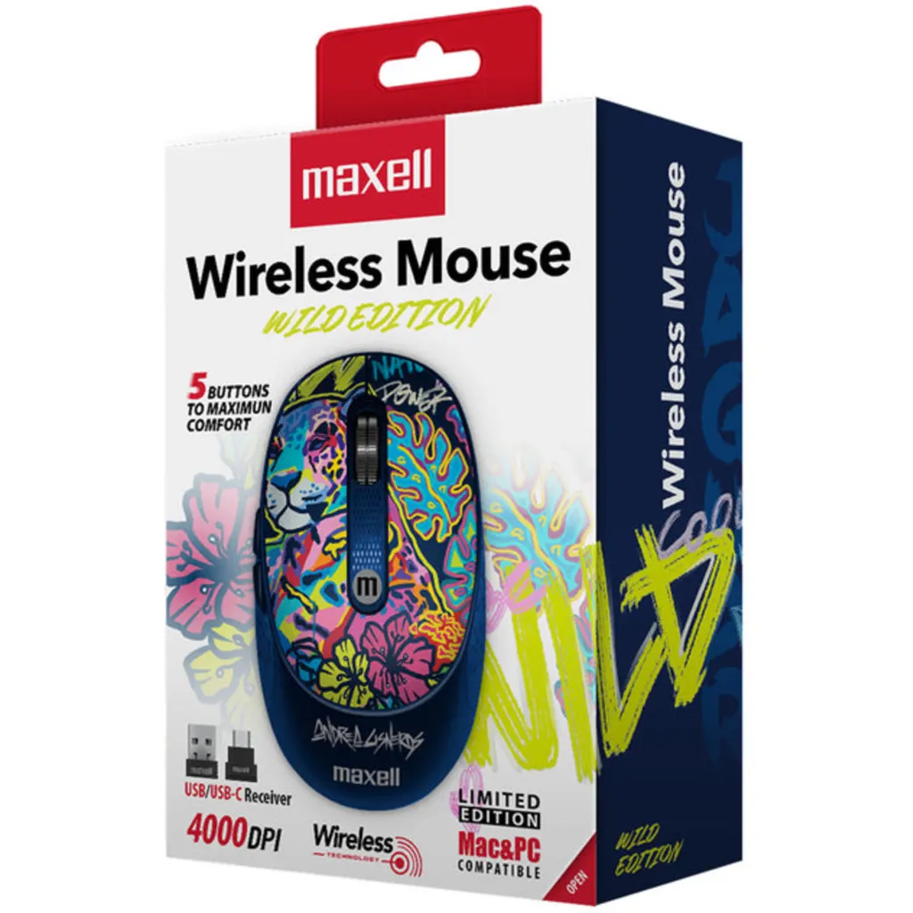 Imagen 3 de Mouse inalambrico edicion limitada Maxell MOWL-320 TIGER