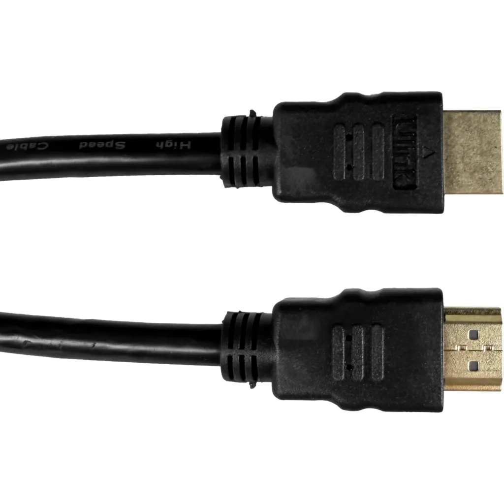Imagen 3 de Cable HDMI Macho a HDMI Macho 1 mt v1.4 30AWG Sin Bisagra Color Negro