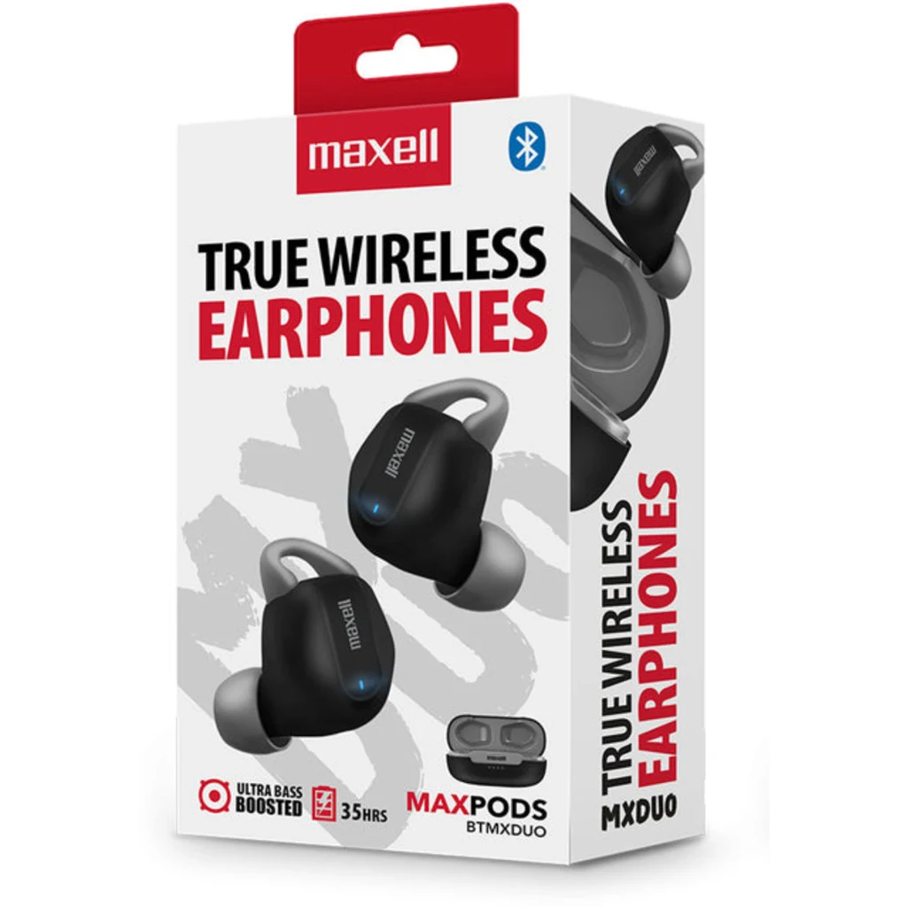 Audifonos TWS Maxell EB-BTMXDUO BLK/G