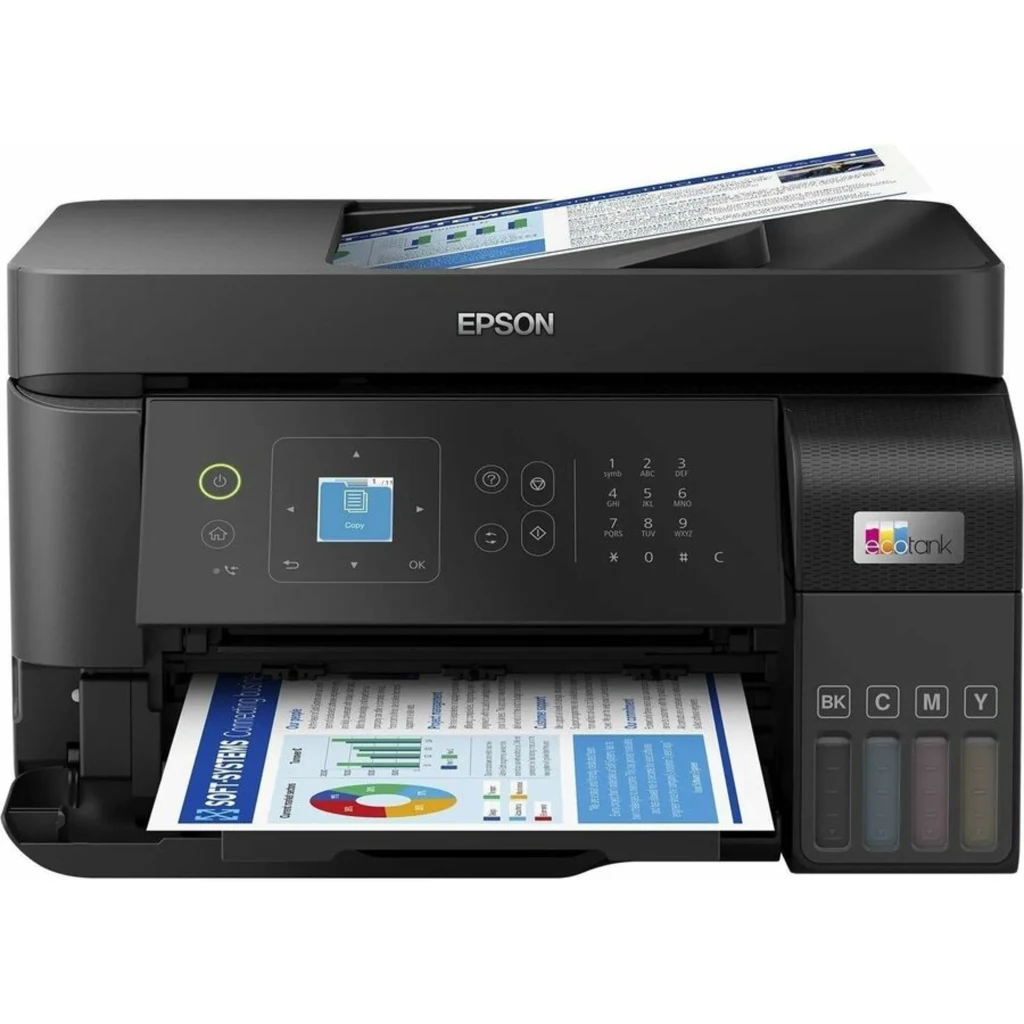 Impresora Multifunción Epson EcoTank L5590 Inyec Tinta Color ADF A4 WiFi LAN USB