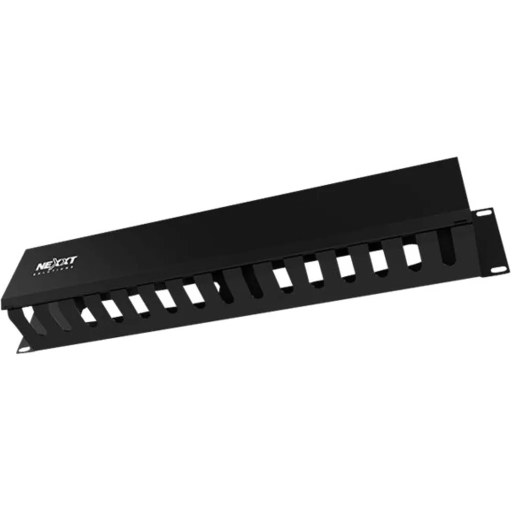 Imagen 1 de Organizador de Cables Nexxt NPM-DH1UB Horizontal 1U 19" Color Negro
