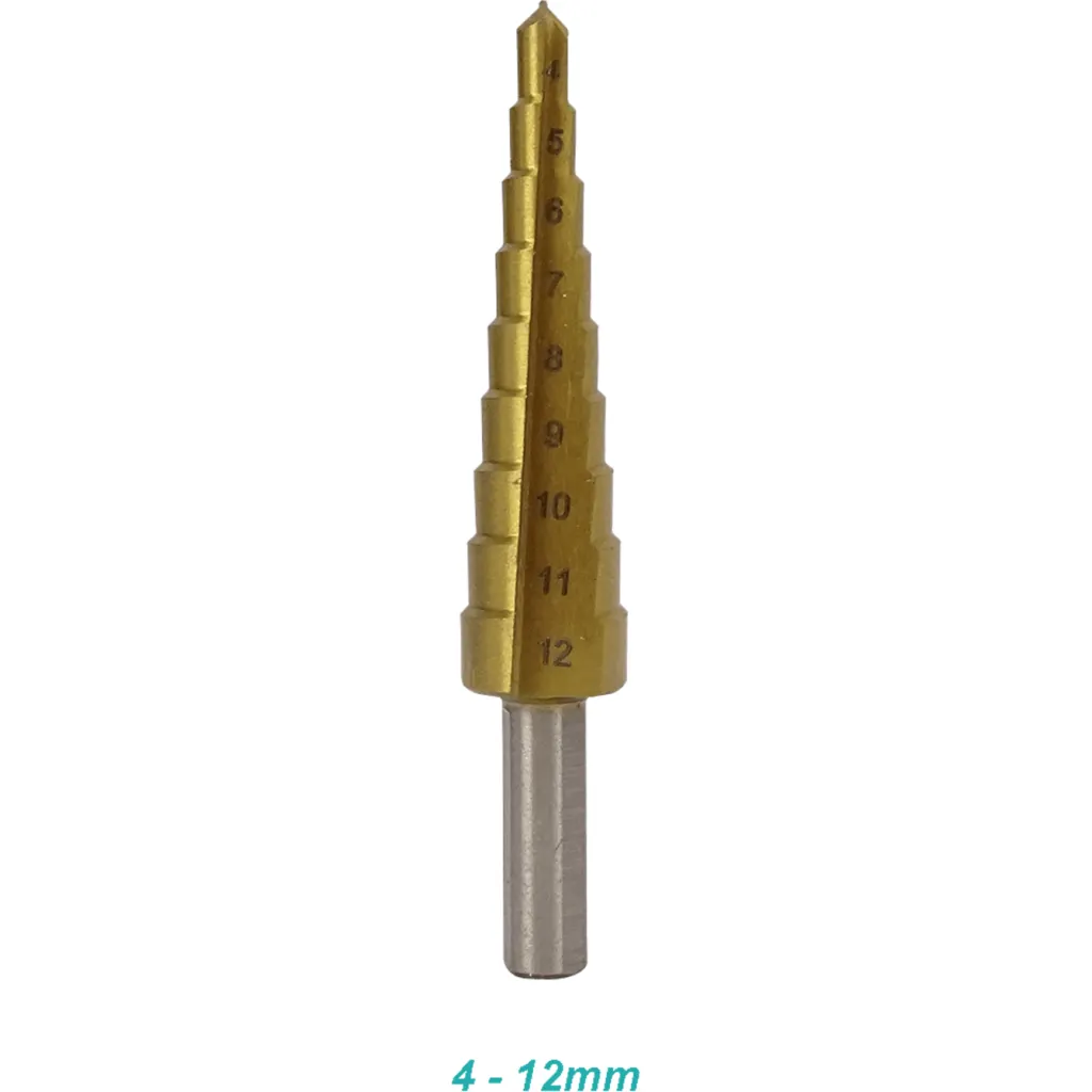 Imagen 1 de FERRETOOLS Kit 3-Brocas Pino 4-12 4-20 4-32mm p/Metal HSS Escalonadas