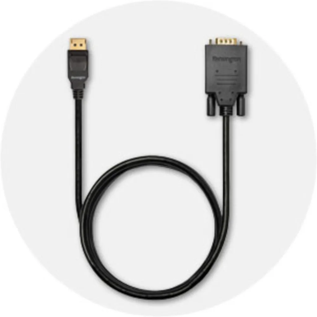 Imagen 7 de Cable Adaptador DisplayPort a VGA M/M hasta 1080p 1.8mts Negro KENSINGTON