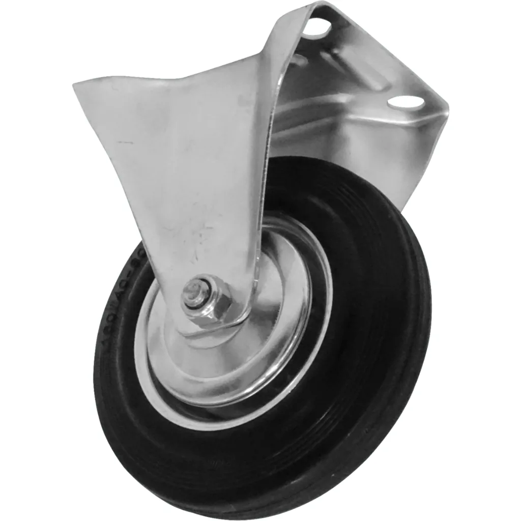 Rueda 6-pulgadas Fija Negra Soporta-150Kg 115x135x200