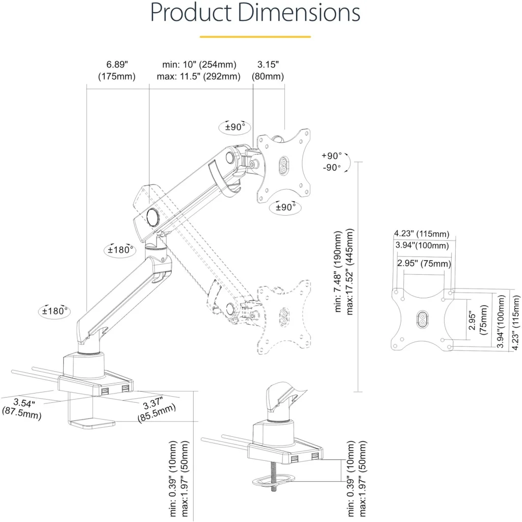 Imagen 7 de Soporte VESA de Sobremesa de Un Monitor