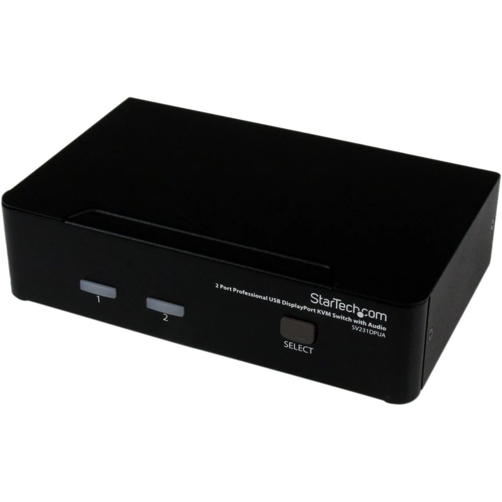 2 Port USB DisplayPort KVM Switch