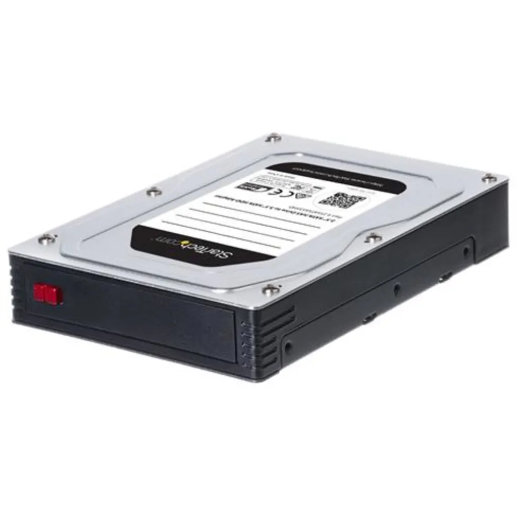 Imagen 2 de StarTech.com Adaptador de Disco Duro de 2,5" a 3,5" - Para SSD o Disco Duro SATA SAS - Caja Adaptador de Disco - Caja de almacenamiento - 2.5" - SATA 6Gb/s / SAS 6Gb/s - 600 MBps - SAS 6Gb/s, SATA 6Gb/s - negro, plata