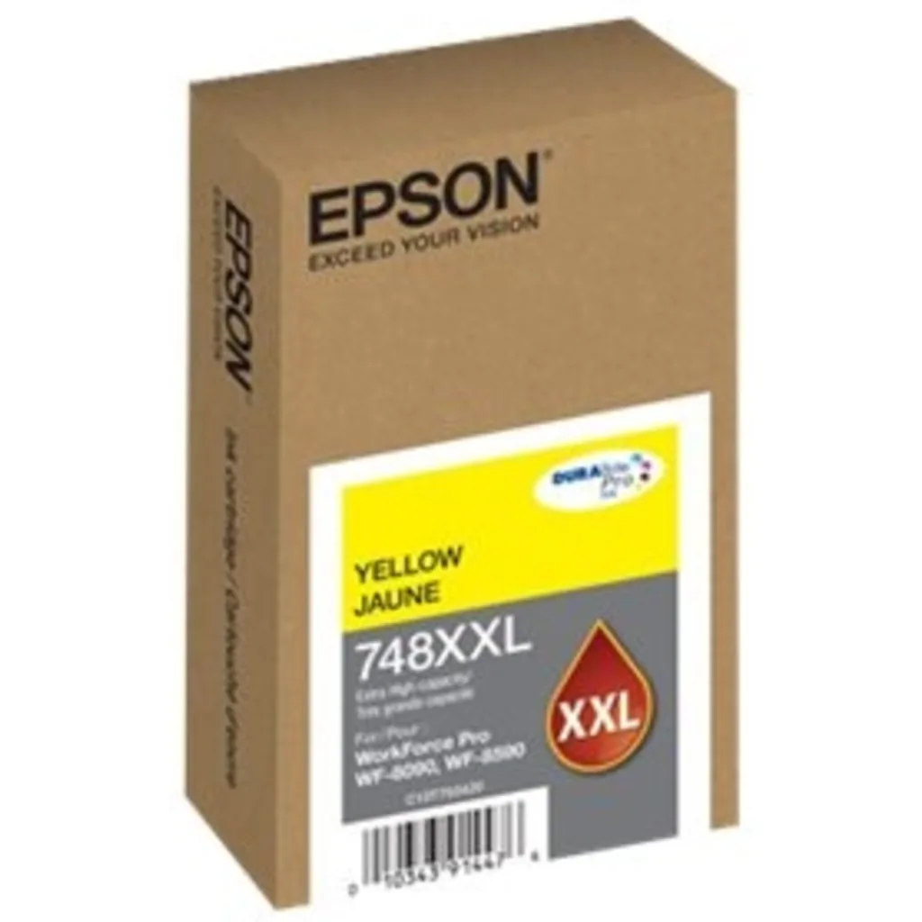 Cartridge Epson 748XXL Yellow Extra alta para WF 6090/6590, 7.000 Páginas