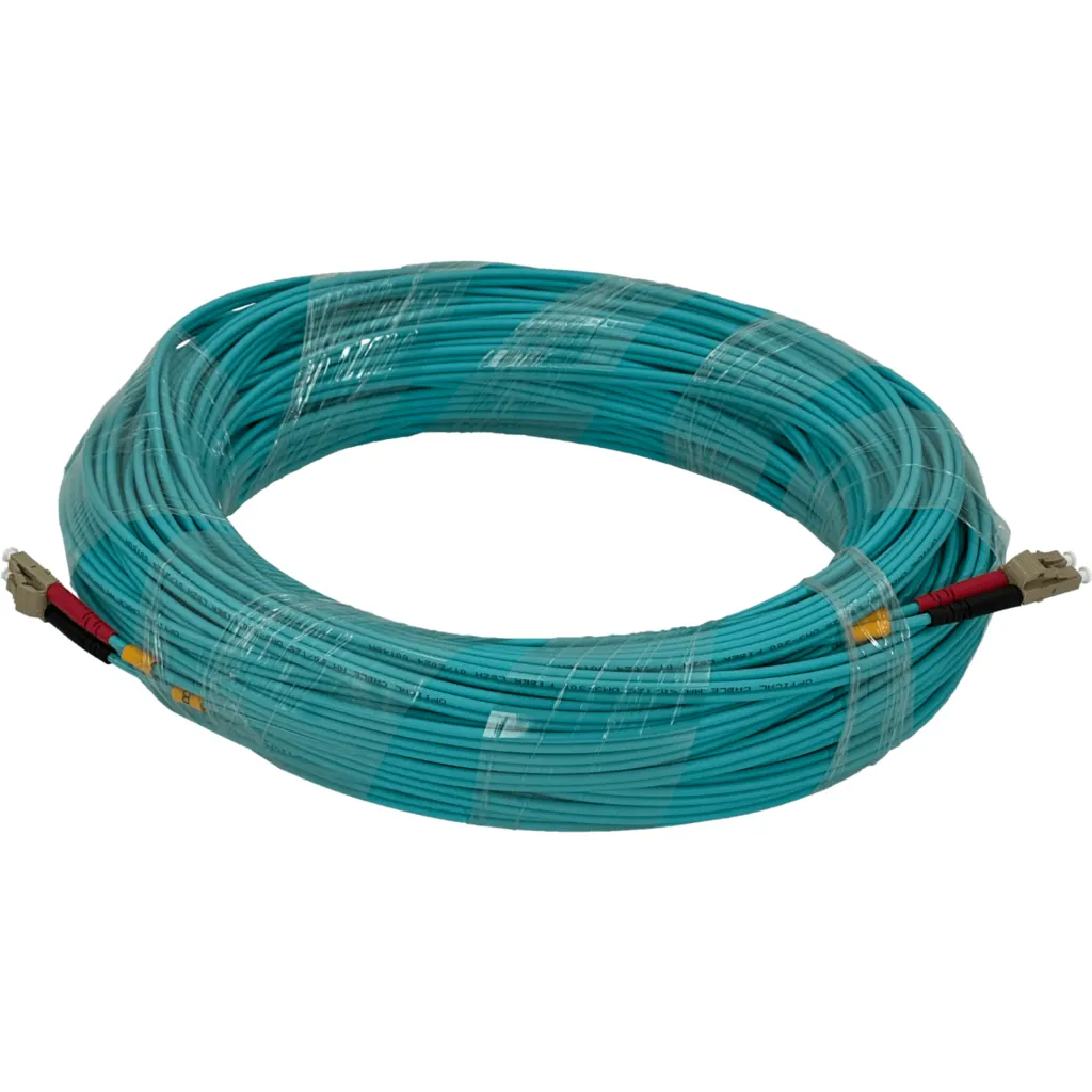 Imagen 1 de 50mt LC-LC OM3 MultiModo MM Duplex Jumper Fibra 3.0mm 50/125um LSZH