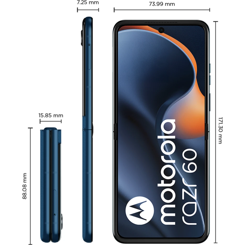 Imagen 6 de Celular Motorola Razr 60 Memoria 512GB RAM 12GB 50MP 6.9' Azul