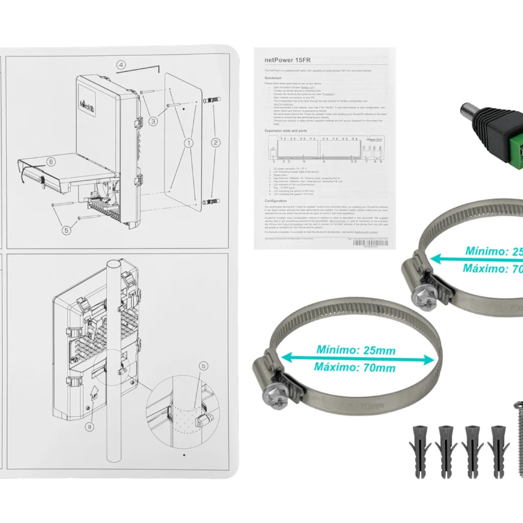 MIKROTIK 16-100(15-PoE-in) 2-SFP L5 req18-57V CRS318-1FI-15FR-2S-OUT