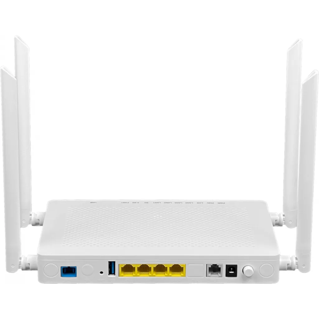 Imagen 1 de ONU WiFi6 requi-12VDC XPON 4-1000 1-RJ11-FXS SC/UPC AX1800 4-ant-fijas