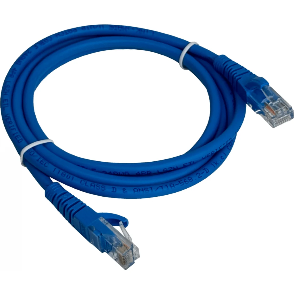 LINKMADE 1,5MT CAT5E AZUL LSZH CABLE PATCH INYECTADO MULTIFILAR 1.5M