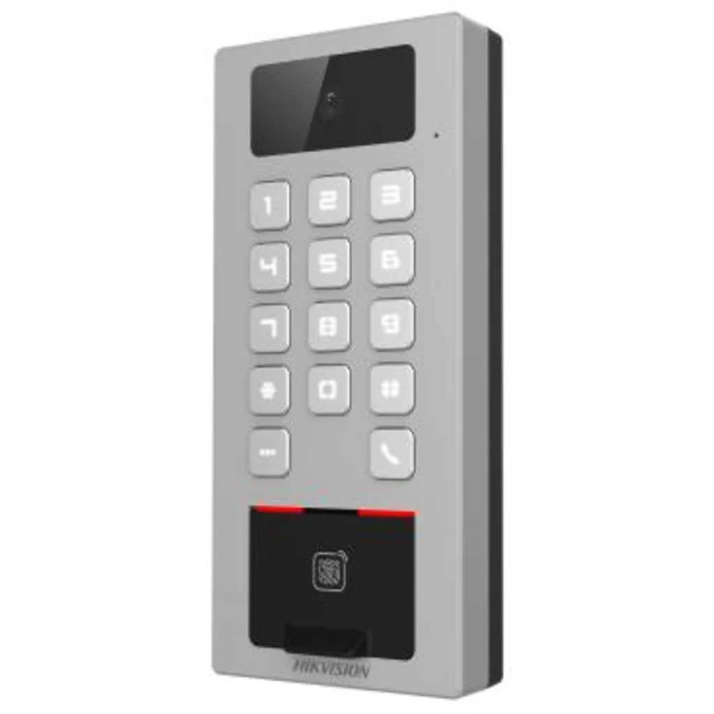 Imagen 2 de Control de Acceso Videoportero Hikvision IP65 IK09 Huella Tarjeta PIN Cam 2MP
