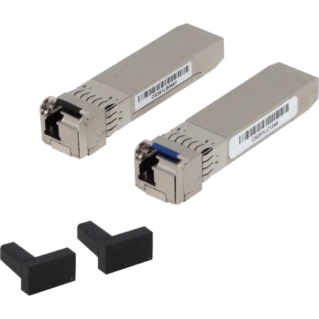 Imagen 2 de MIKROTIK par de modulos BIDI SFP 1G/SFP+ 10G/ SFP28 25G 15km (T1270nm/R1330nm, 1