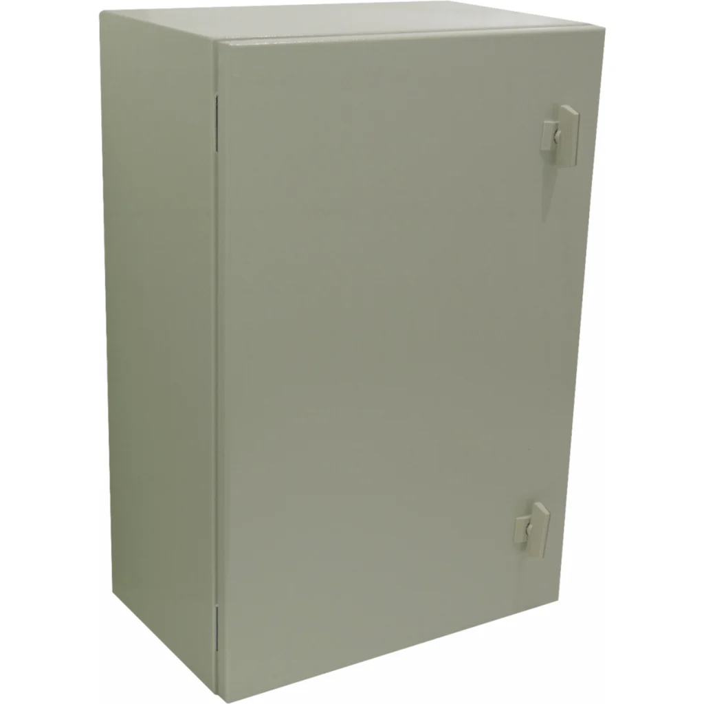 Caja Metalica TIBOX ST4-625 600x400x250mm 2-chapa-sin/Llave IP66 C/Placa Beige